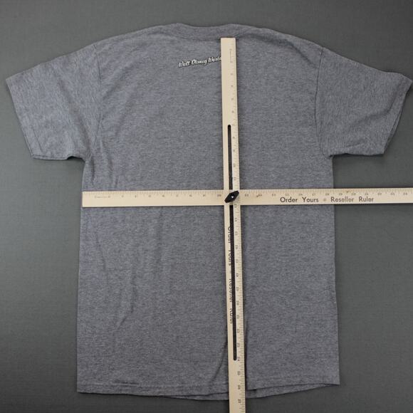 Disney Mickey Mouse Graphic T Shirt Mens Medium Gray Cotton Tee - Picture 5 of 7